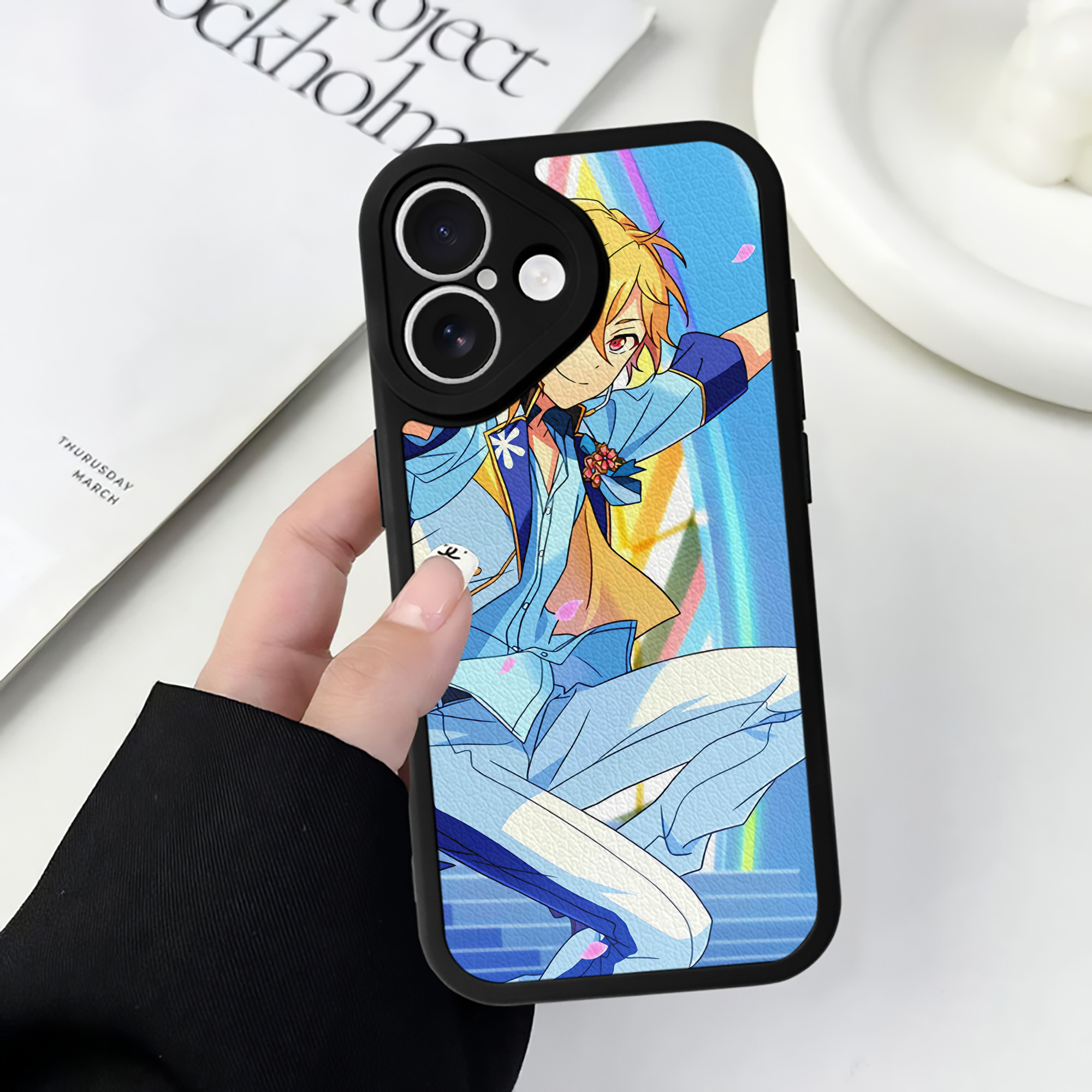 （画像用） あんさんぶるスターズ! Ensemble Stars 【iPhone 16シリーズ対応】シリコンスマホケース（レザー調） 材質：シリコン